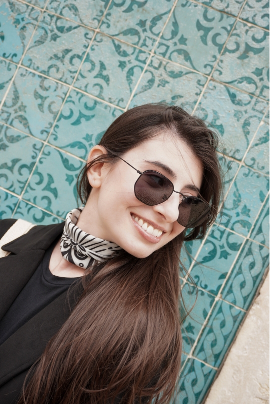 Lenço Mandacaru 60x60 (Preto)