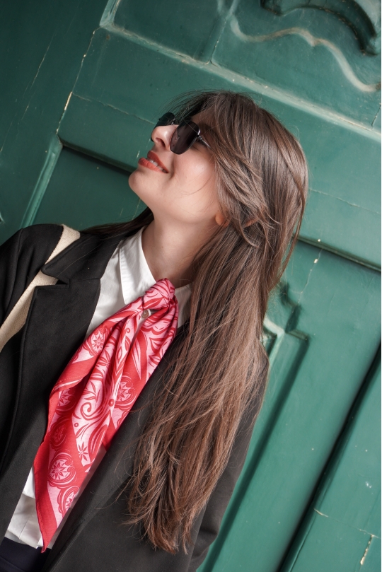 Lenço Mandacaru 60x60 (Rosa)