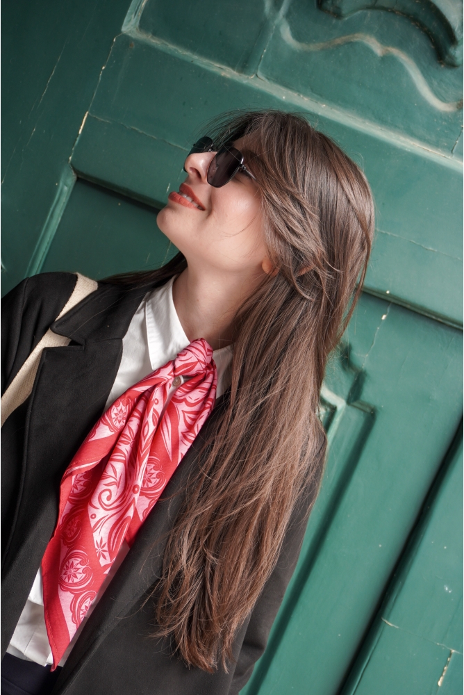 Lenço Mandacaru 60x60 (Rosa)