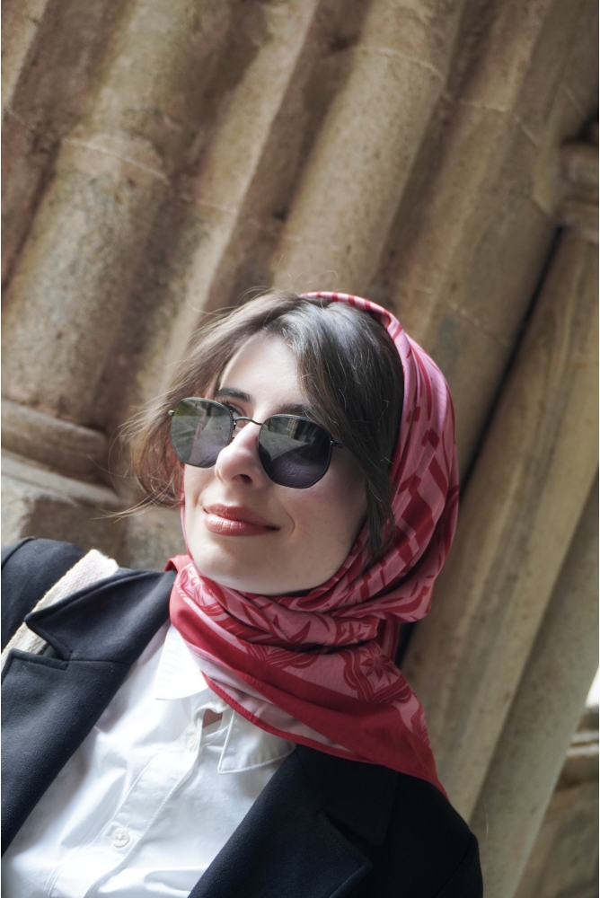 Lenço Mandacaru 110x110 (Rosa)